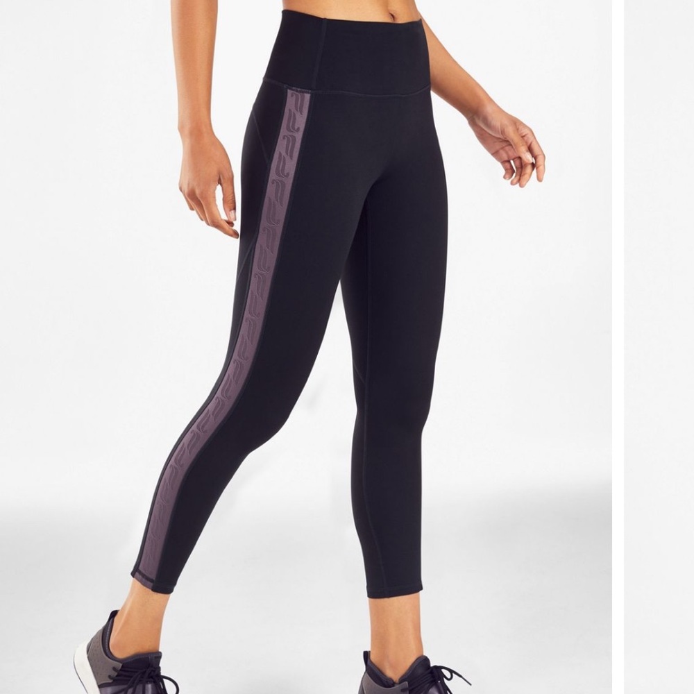 Fabletics High-Waisted Powerhold 7/8 Leggings, Small